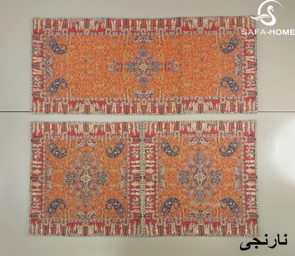 ست 3 تکه رومیزی جلو مبلی ترمه هاشمی کد 18