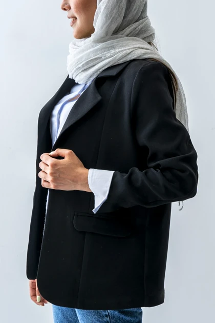 کت بیسیک یقه برگردان زنانه