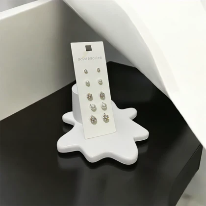 پیرسینگ زنانه گوش طرح توپ نگینی کد 3334021