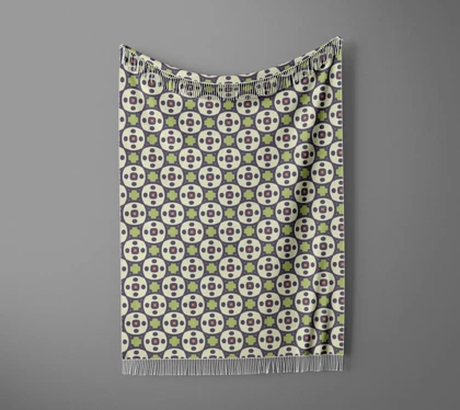 شال مبل ریش دار sofa shawl 106