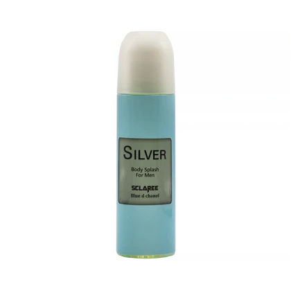 بادی اسپلش مردانه اسکلاره مدل Silver حجم 230 میلی لیتر - رایحه Bleu de Chanel