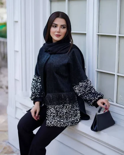 کت مخمل پولکی