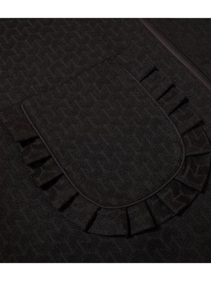 وست زنانه ژاکارد آستر دار جیب‌دار کلاسیک 70101