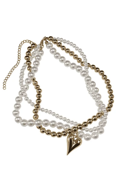 گردنبند مرواریدی 3 لاین