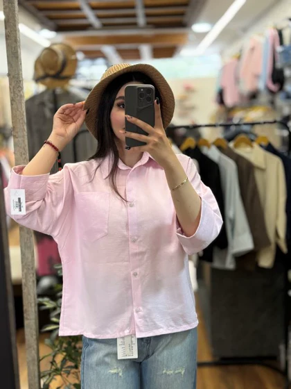 شومیز باکسی سیلک پری -2181