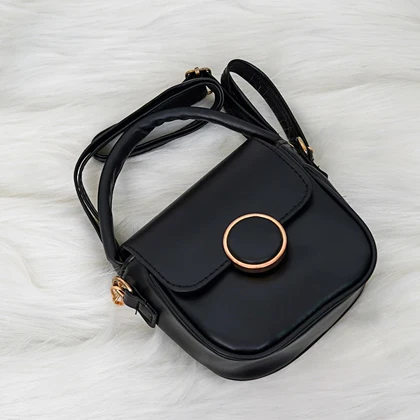 کیف زنانه قفل گرد شیک، مینیمال و مناسب استایل روزمره