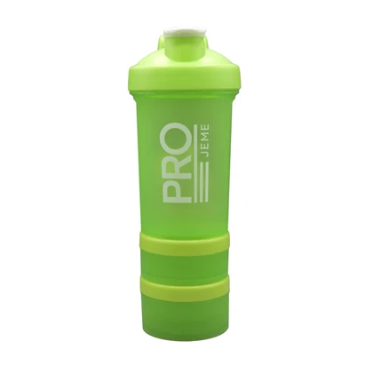 شیکر ورزشی سه تیکه پرو جیم مدل Jamaica ظرفیت 0.5 لیتر