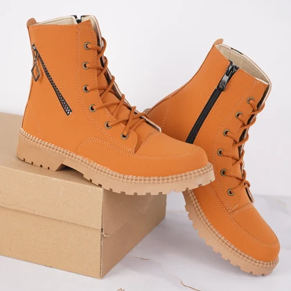 نیم بوت دخترانه نارنجی مدل shiva ویژه
