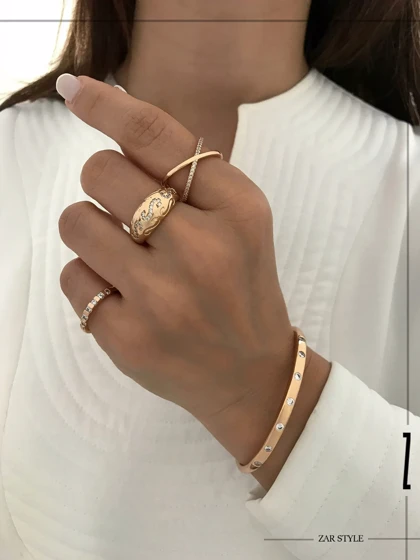 انگشتر وینتیج گنبدی طرح اس