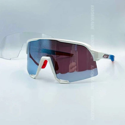 عینک 100% Glendale White Blue