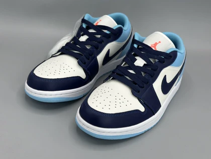 کتانی نایکی جردن1لو چیل نیوی بلو/Nike Air Jordan 1 low
