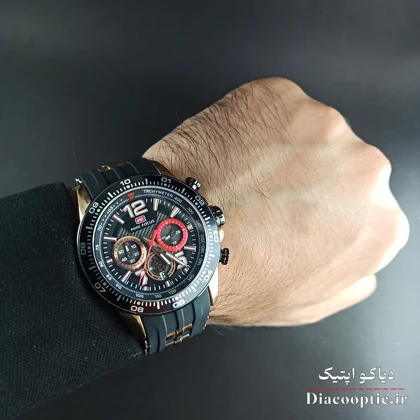 ساعت مچی مردانه موتور ژاپن برنت مینی فوکوس سه موتور مدل Mf0290G.04 بند رابر