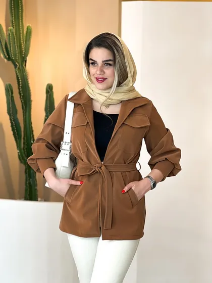 کت چرم عروسکی شکلاتی 120401