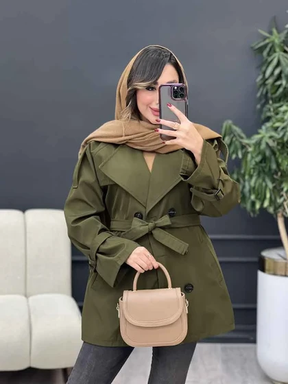 بارانی شش دکمه سرشانه پاگن