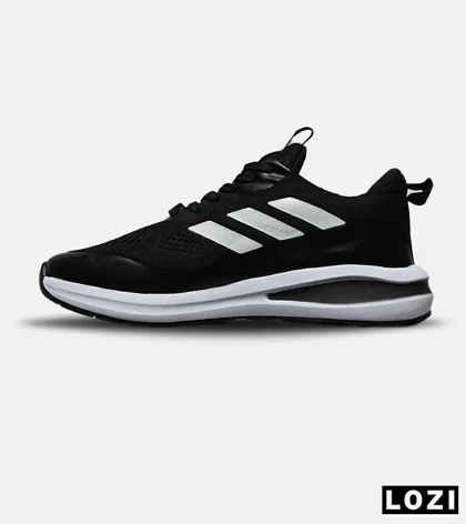 کفش کتانی مردانه و زنانه مشکی سفید ADIDAS BONCE مدل 8475
