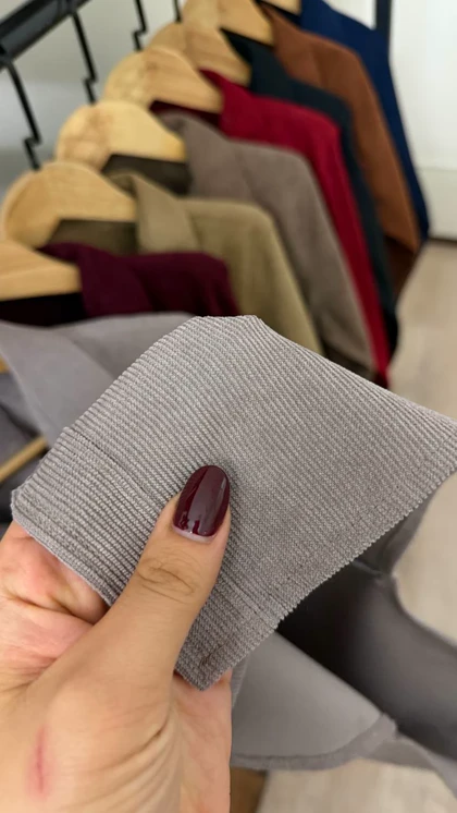 پیراهن مخمل کبریتی 2594