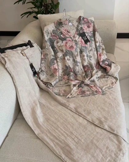 ست تیاراگل‌دار