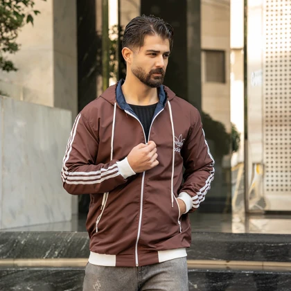 کاپشن بادی مردانه قهوه ای مدل P300 ویژه