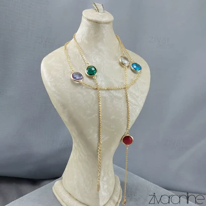 رولباسی YSX مدل نگین رنگی طلایی 50077