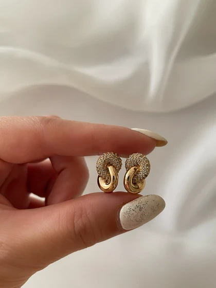 گوشواره گره و پاپیون ژوپینگ