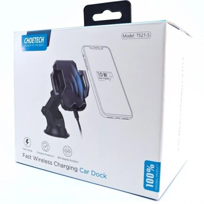 هولدر موبایل و شارژر بی سیم چویتک Choetech مدل T521-S توان 10 وات