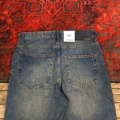 شلوار جین نیم بگ pull & bear بدون جنسیت کد 390