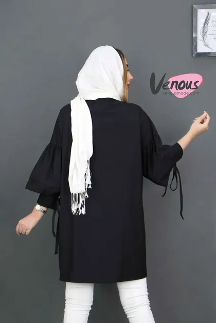 مانتو عروسکی آستین چین‌دار