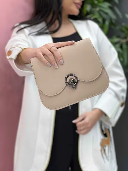 کیف لبه هلالی قفل چرخشی