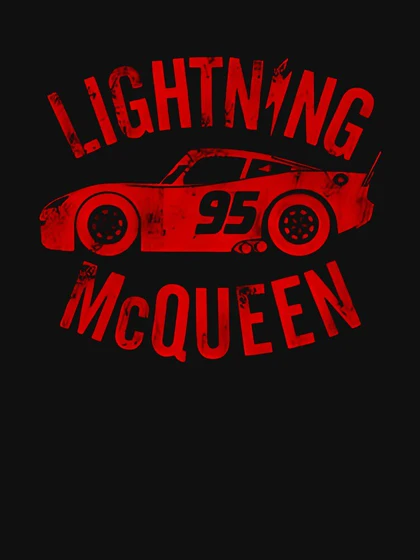 تیشرت طرح ماشین ها | Cars Lightning McQueen Vintage Essential T-Shirt کد 246782