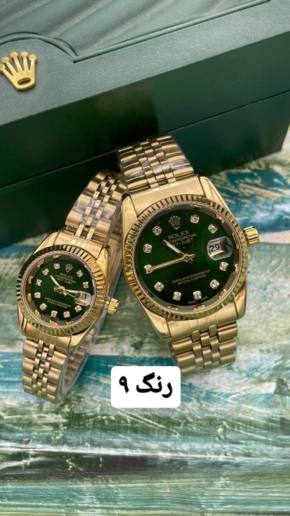 رولکس درجه یک رنگ ثابت رنگبندی کامل_کد 1092