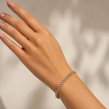 دستبند ژوپینگ نگین‌دار کد M15