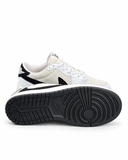 کفش کتانی مردانه مدل نایکی ترویس سفید مشکی Nike travis