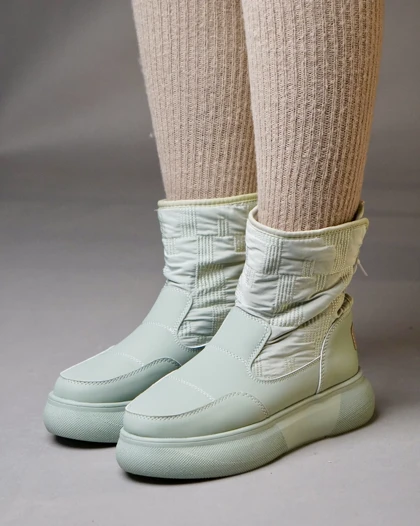 کفش زمستانی زنانه نیم بوت کاپشنی پشت بندی (برند یرفا)