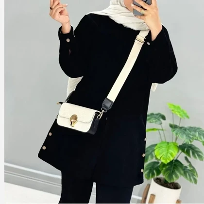مانتو زنانه مخمل کبریتی پاییزی