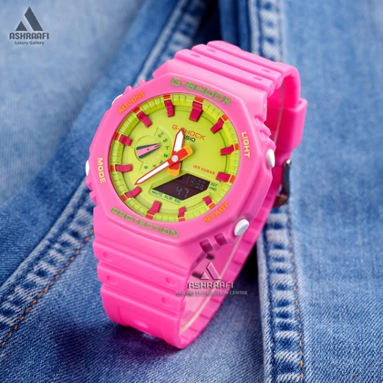 ساعت جی شاک صورتی Casio G-Shock GA-2100-PG