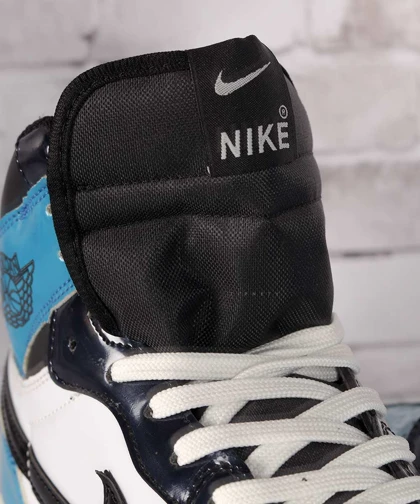 نیم بوت جردن مردانه آبی و براق 4134