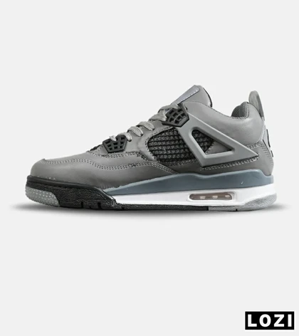 کفش کتانی ساق‌دار مردانه و زنانه طوسی NIKE jordan 4 مدل 7715