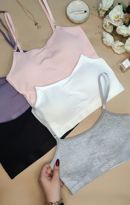 نیم‌تنه زنانه بندی کبریتی میسپل Misspell مدل راحت، اندامی و مناسب استایل روزمره