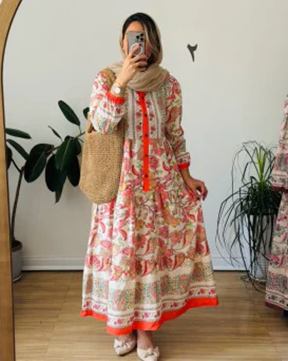 پیراهن ساحلی مزونی فرح 4
