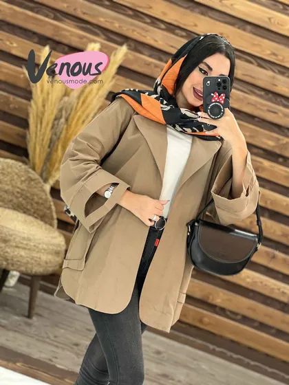 مانتو پانچ آستین چاک