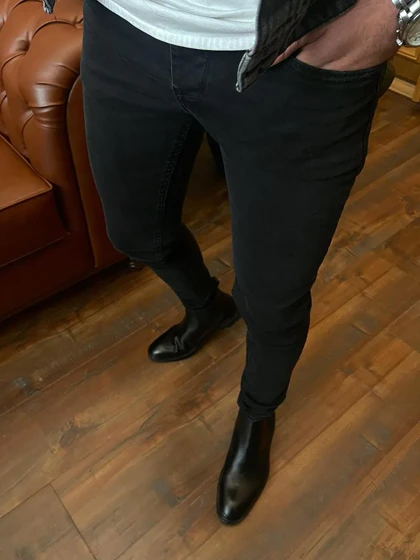 شلوار جین ذغالی p116