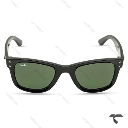 عینک ریبن RB0502-3 فریم کائوچوبی مشکی لنز سبز RayBan-10060-U
