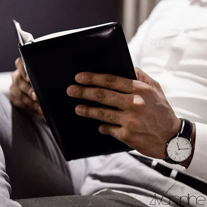 ساعت دنیل ولینگتون مردانه بند چرمی صفحه سفید 103541