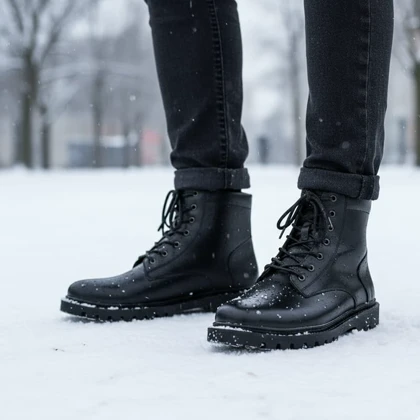 نیم بوت مردانه زیپی مدل Bershka -مشکی ویژه