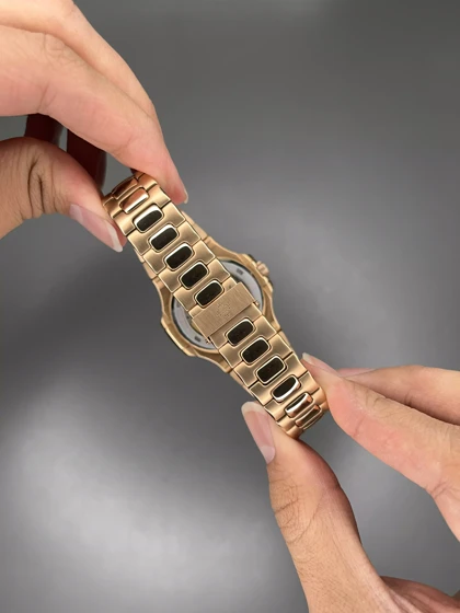 ساعت مچی پتک فیلیپ زیر ثانیه اتوماتیک رزگلد صفحه آبی Patek Philippe