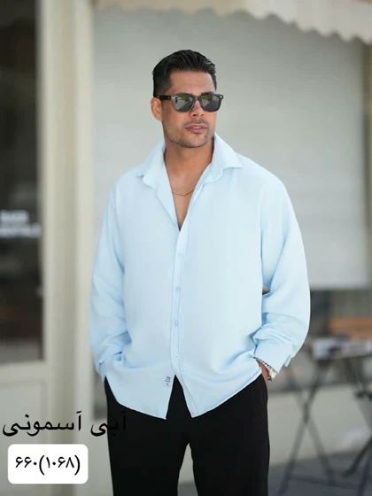 پیراهن مردانه تنسل کجراه mc1068