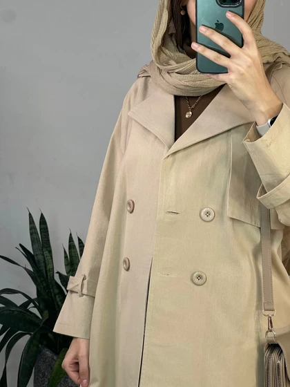 مانتو کتی لینن الیزابت (با قد بلندتر)(ایراد دار)