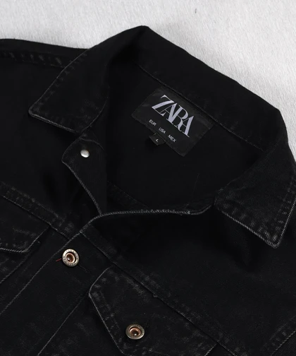 کت جین ذغالی ساده 0264