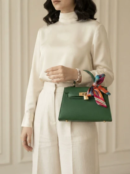 کیف HERMES وارداتی سبز هرمس ترند مد