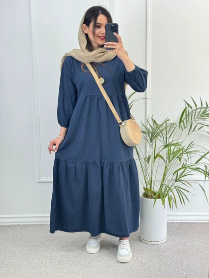 پیراهن مانتویی دریا لینن